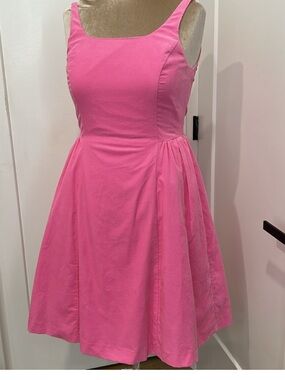 Isaac Mizrahi Sleeveless Corduroy Dress Pink size 1X